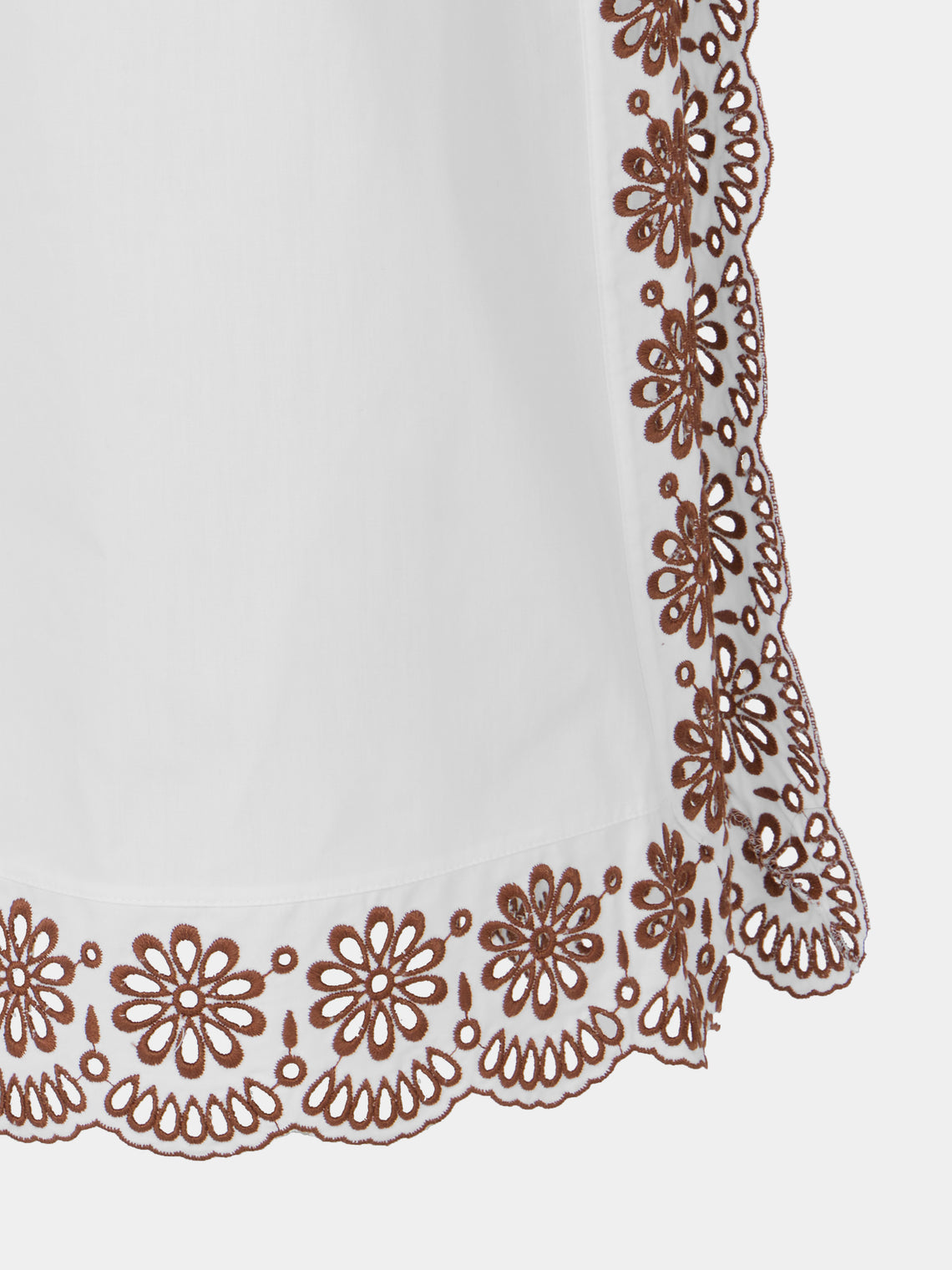 Loretta Caponi - Fiocchini Cotton Long Dress | Size: S - White - ABASK