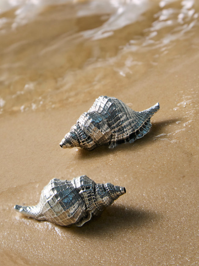 Jarosinski & Vaugoin - Shell Sterling Silver Salt and Pepper Shakers (Set of 2) -  - ABASK