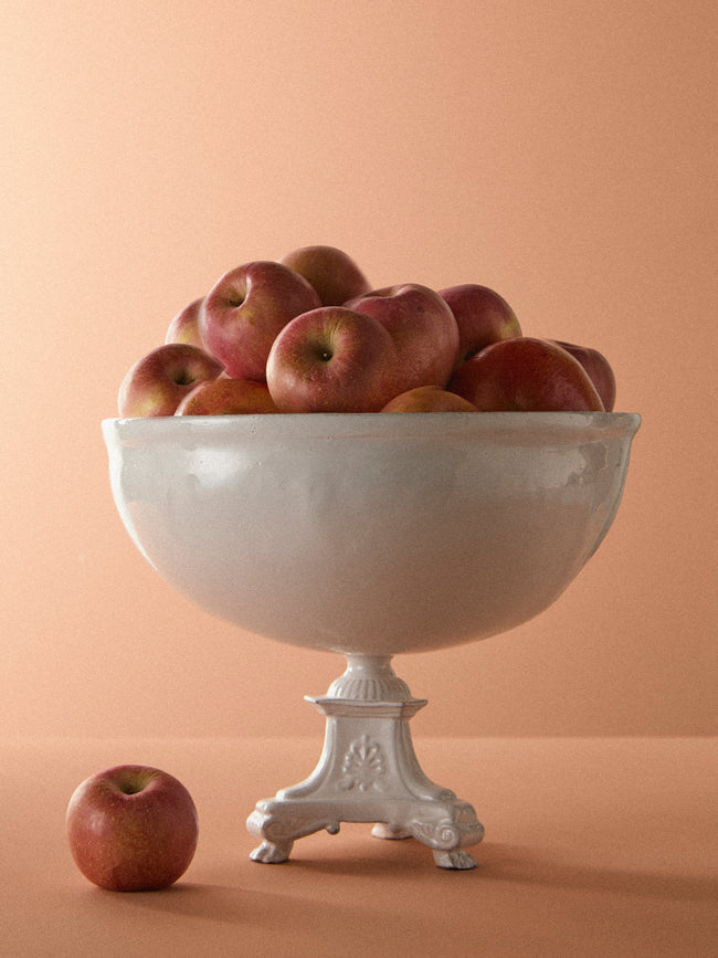 Astier de Villatte - Hand-Glazed Ceramic Large Stand - White - ABASK