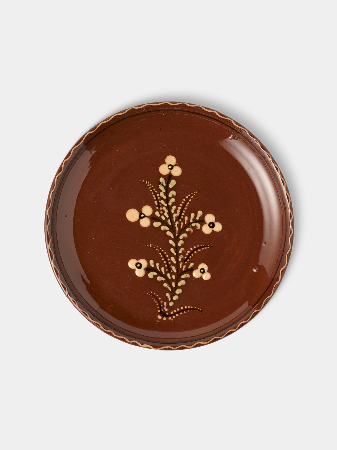 Poterie d’Évires - Flowers Hand-Painted Ceramic Plates – 8in/20cm (Set of 6) - Multiple - ABASK
