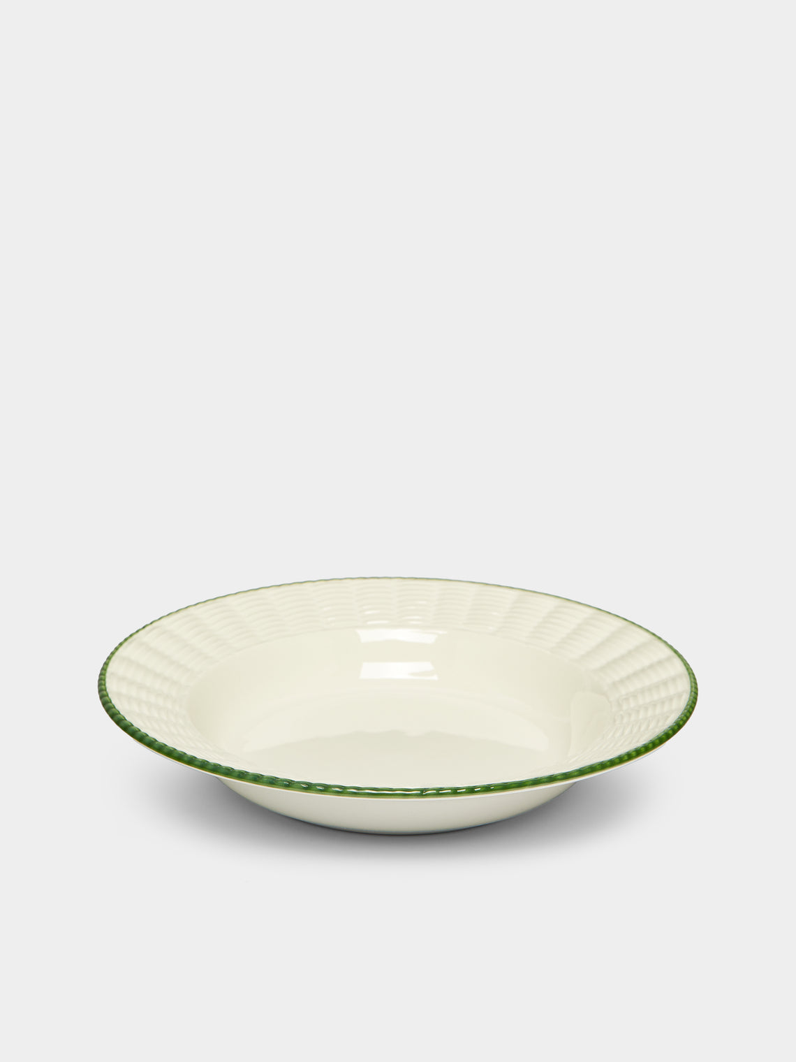 Este Ceramiche - Wicker Hand-Painted Ceramic Soup Plates (Set of 4) -  - ABASK