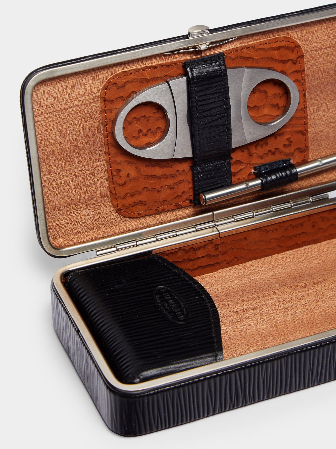 F. Hammann - Leather Cigar Case (3 Cigars) -  - ABASK