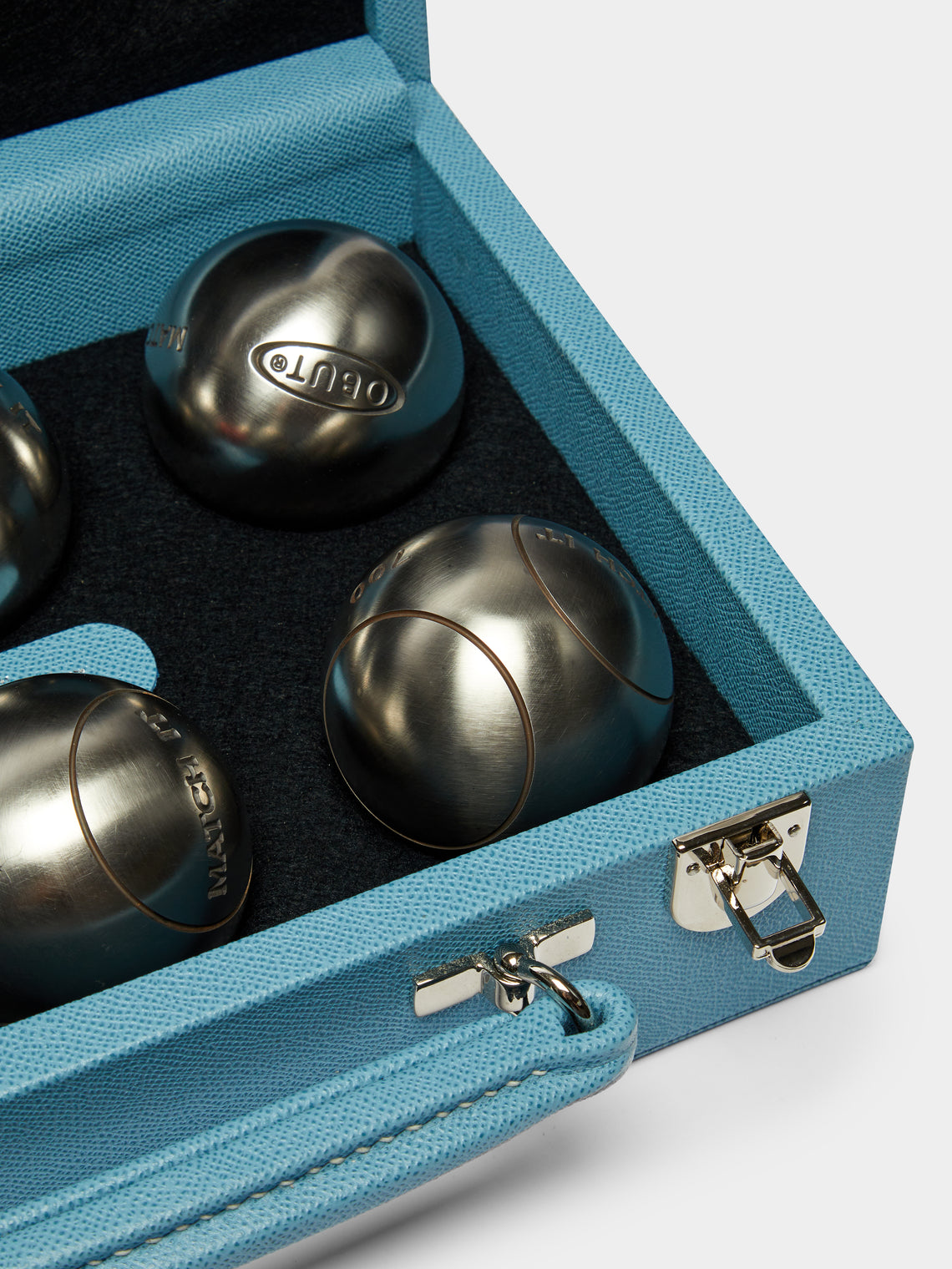 Geoffrey Parker - Leather Outdoor Boules Set -  - ABASK