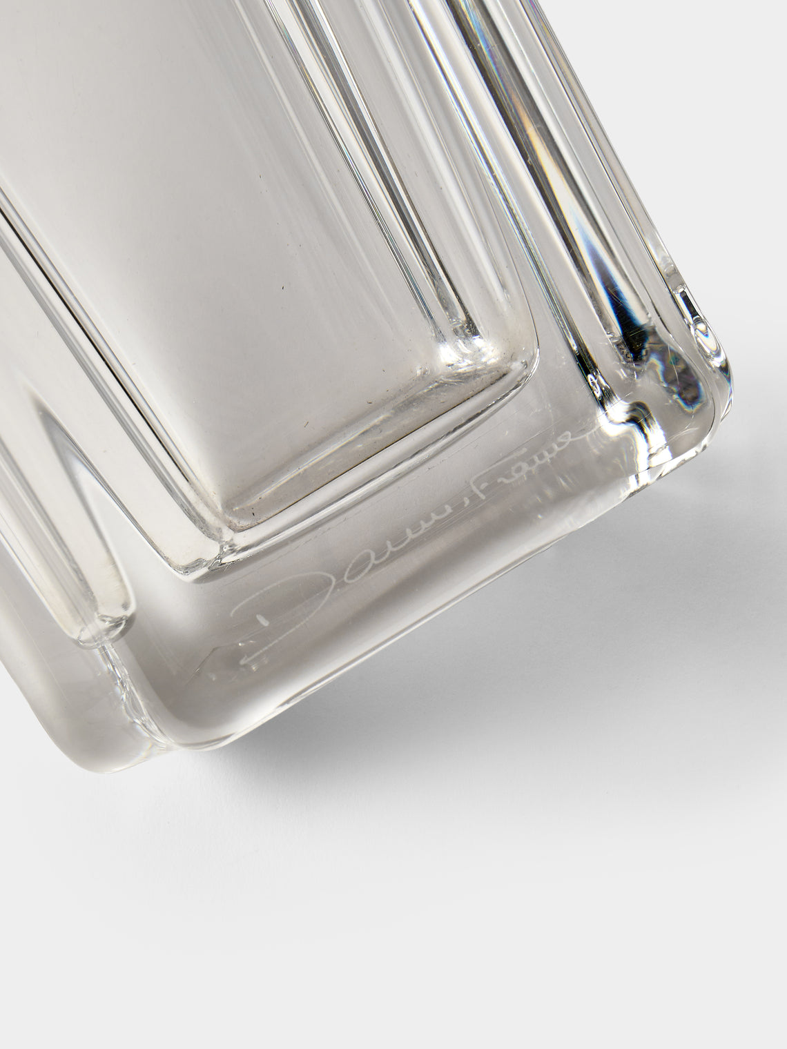 Antique and Vintage - 1970s Daum Crystal Vase (11in/28.5cm) - Clear - ABASK