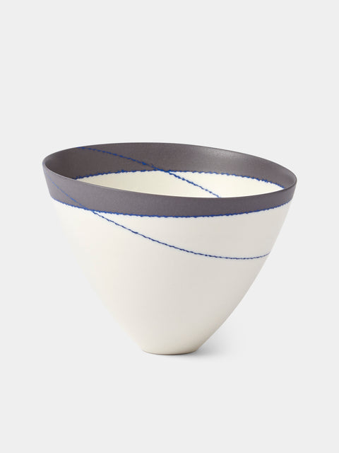 Paul James Ceramics - Fractured Reality Hand-Thrown Ceramic Bowl - White - ABASK - 