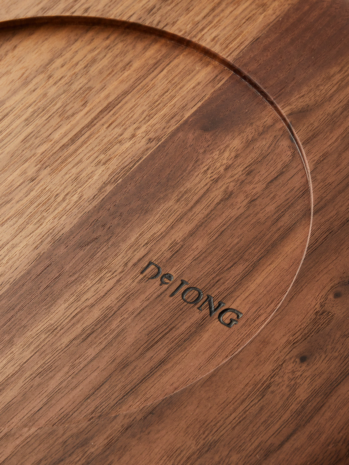 De Jong & Co - Hand-Turned Walnut Serving Bowl - Brown - ABASK