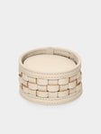 Riviere - Barcelona Water-Resistant Leather Coasters (Set of 10) - Ivory - ABASK - 