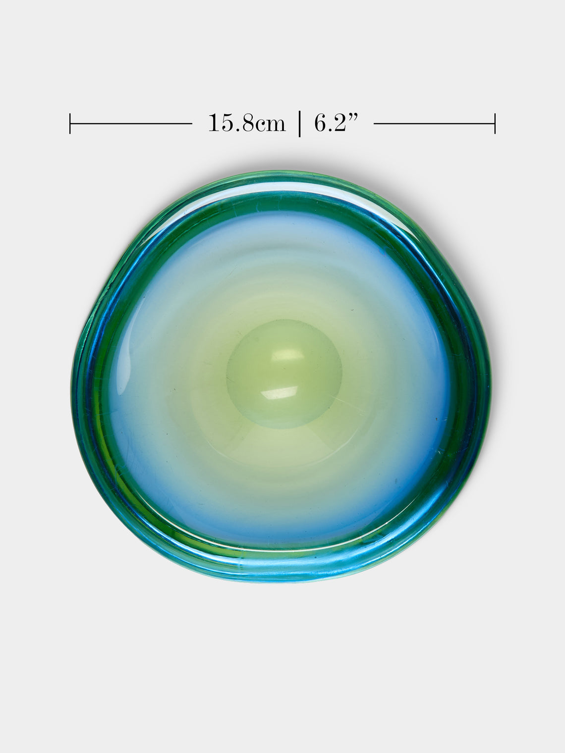 Antique and Vintage - Mid-Century Murano Glass Ashtray - Blue - ABASK