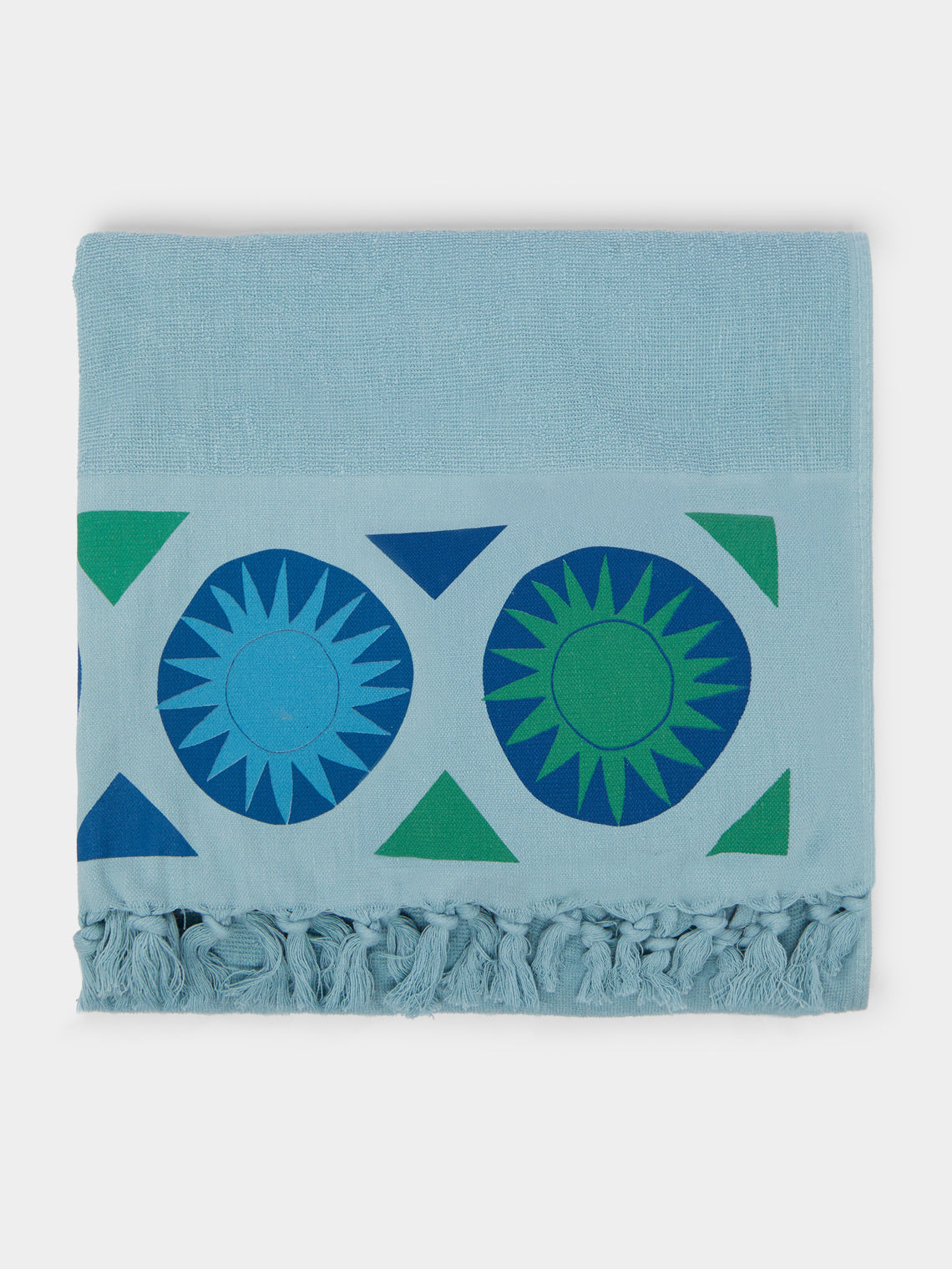 Anūt Cairo - Sunshine Hand-Printed Cotton Beach Towels (Set of 2) -  - ABASK - 