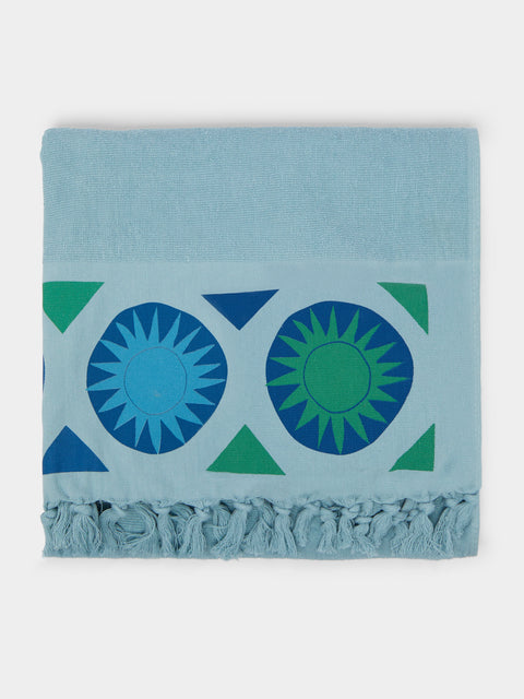 Anūt Cairo - Sunshine Hand-Printed Cotton Beach Towels (Set of 2) -  - ABASK - 