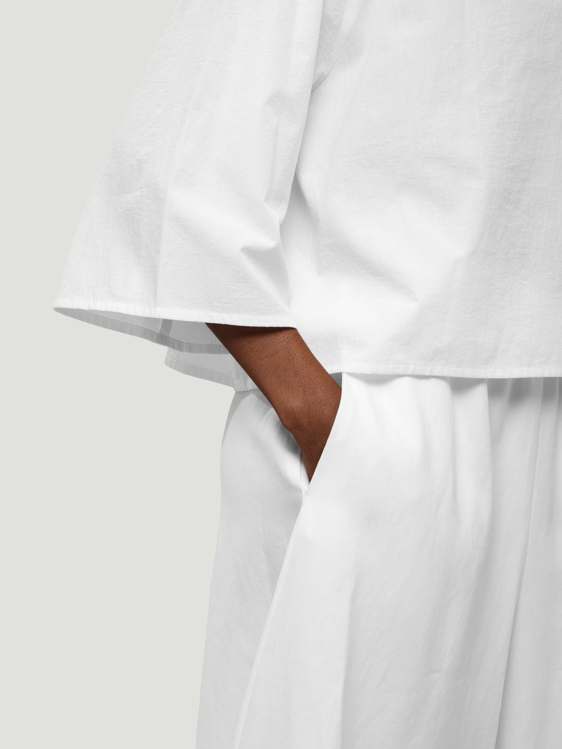 Dusan - Gaucho Linen Trousers | Size: S - White - ABASK