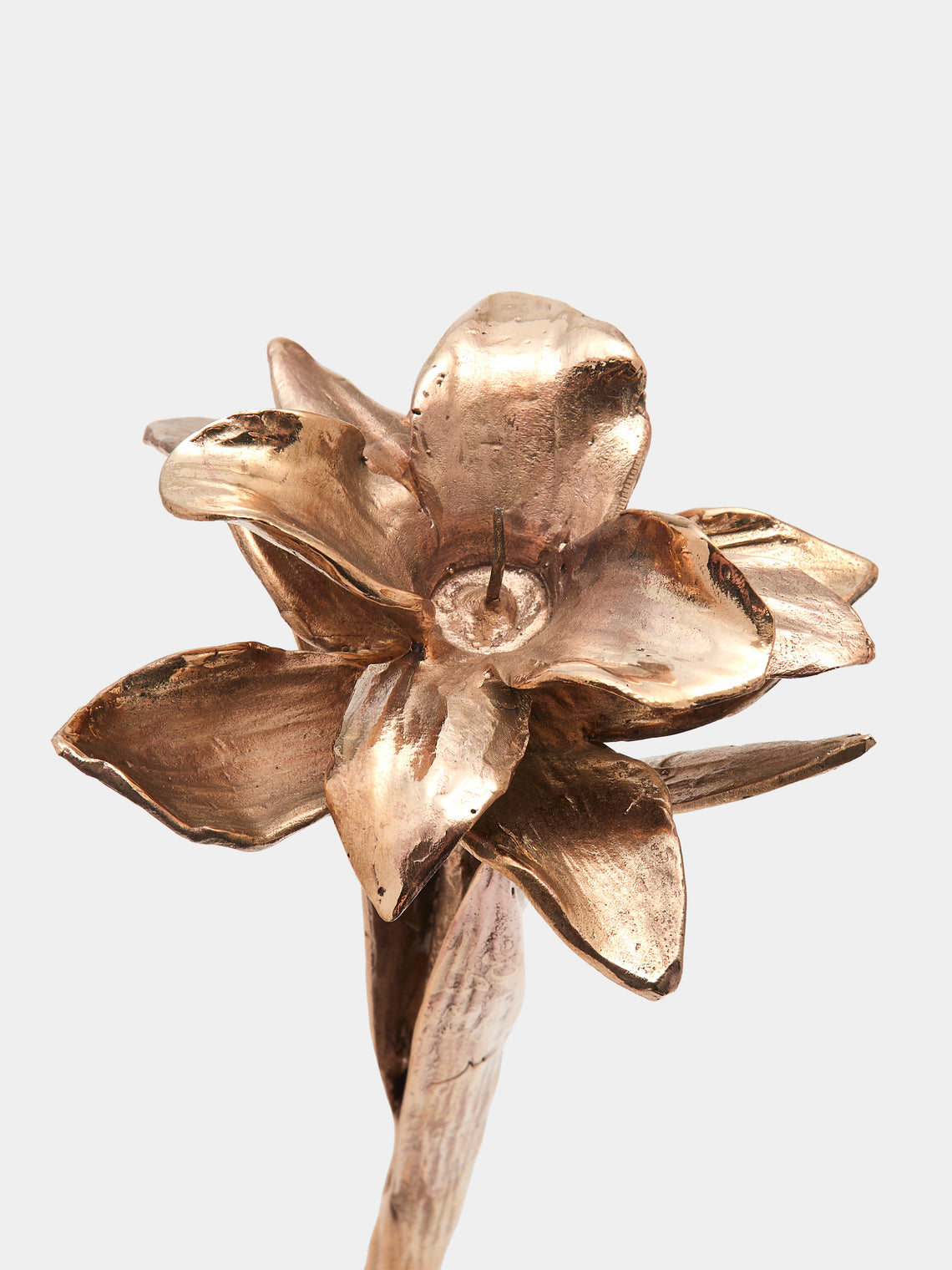 Osanna Visconti - Iris Hand-Cast Bronze Large Candle Holder - Bronze - ABASK