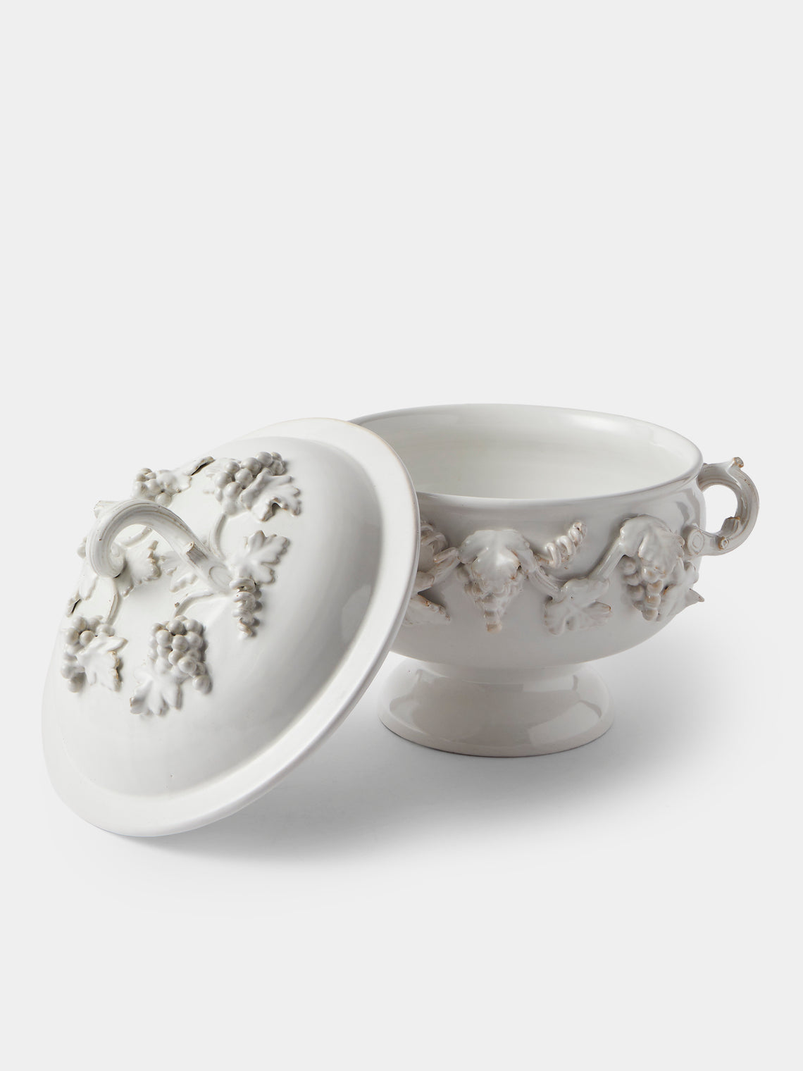 Antique and Vintage - 1960s Émile Tessier Ceramic Terrine - White - ABASK