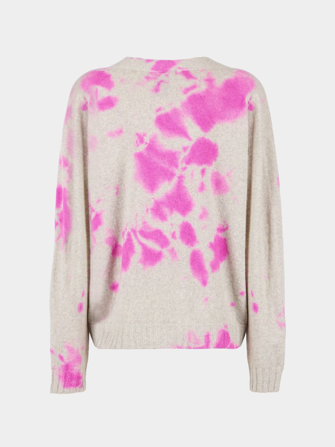 Suzusan - Madara Shibori Cashmere Seamless Short Cardigan | Size: S - Pink - ABASK