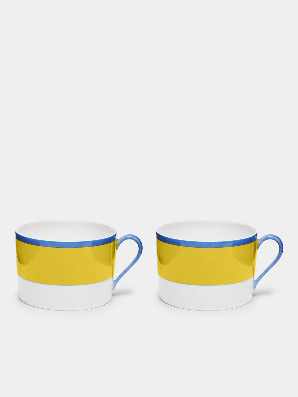 Robert Haviland & C. Parlon - Monet Porcelain Breakfast Cup and Saucer (Set of 2) - Yellow - ABASK