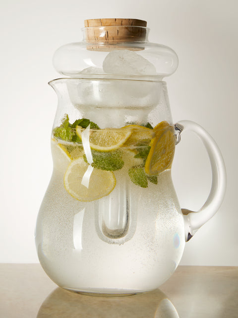 Antique and Vintage - Mid-Century Carl Auböck for Ostovics Culinar Glass Ice Jug -  - ABASK