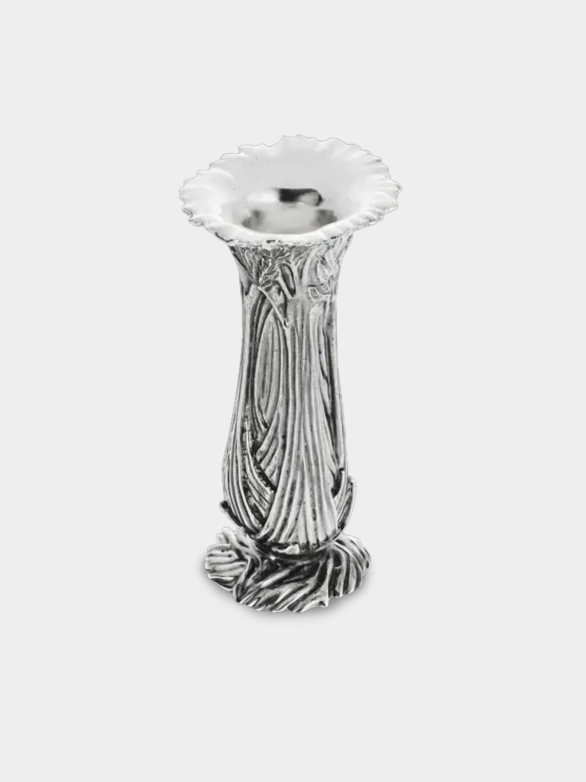 Christofle - Celery Silver-Plated Vase (4in/10.5cm) - Silver - ABASK