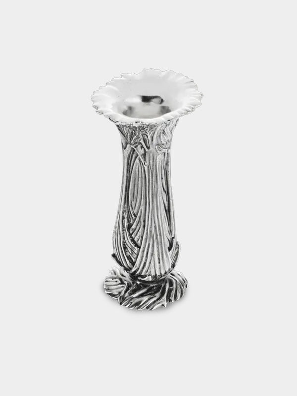 Christofle - Celery Silver-Plated Vase (4in/10.5cm) - Silver - ABASK