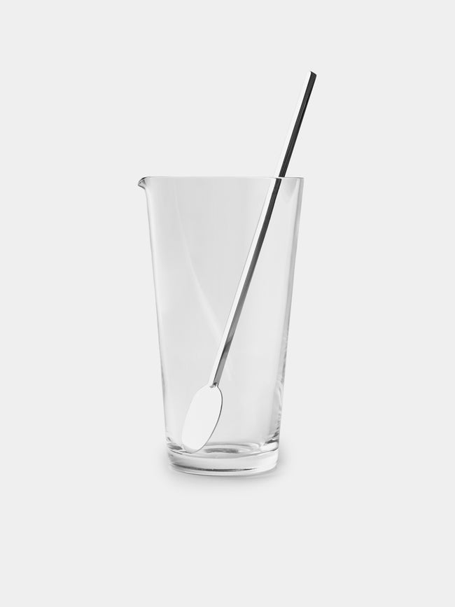Pampaloni - Silver-Plated Cocktail Mixing Glass and Spoon - Silver - ABASK - 