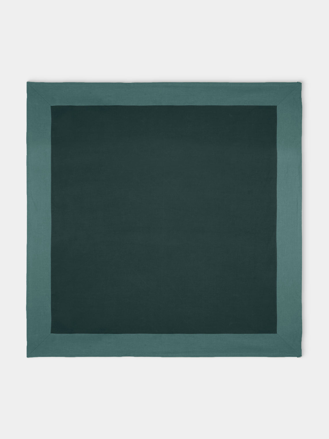 Borgo delle Tovaglie - Bauhaus Linen Large Square Tablecloth - Navy - ABASK