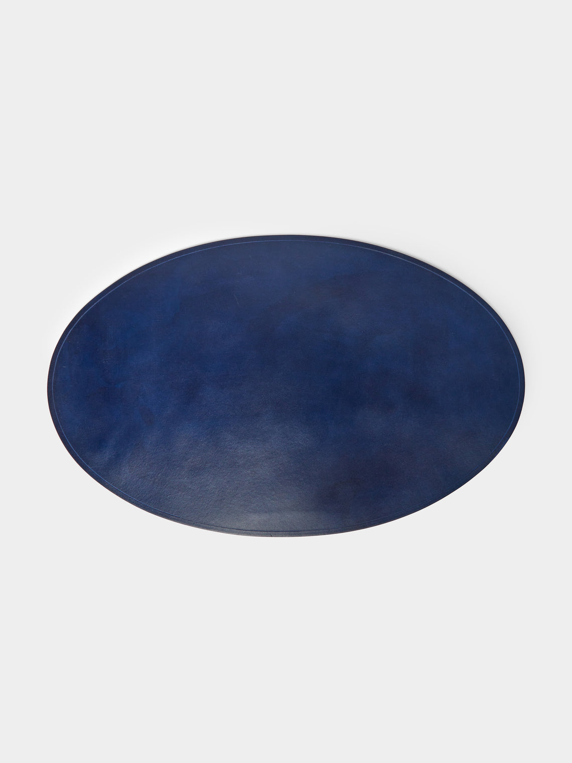 Peter Speliopoulos Projects - Hand-Stained Leather Oval Placemats (Set of 4) -  - ABASK - 
