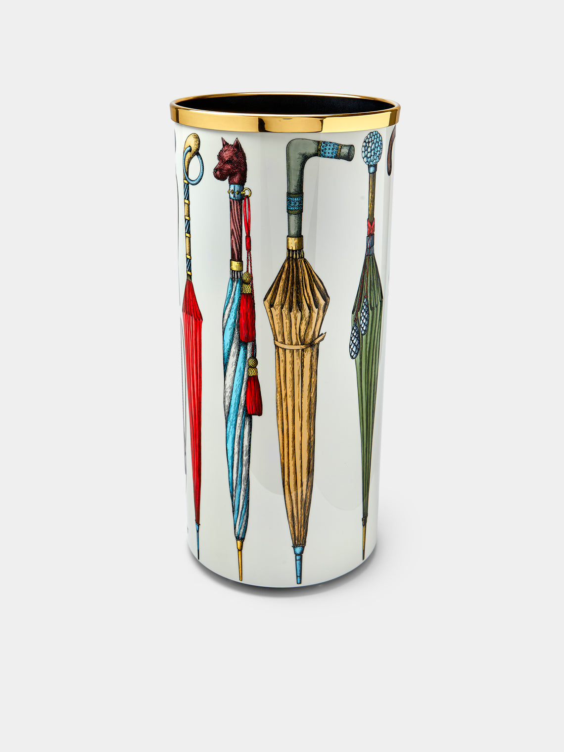 Fornasetti - Ombrelli e Bastoni Porcelain Umbrella Stand - White - ABASK - 