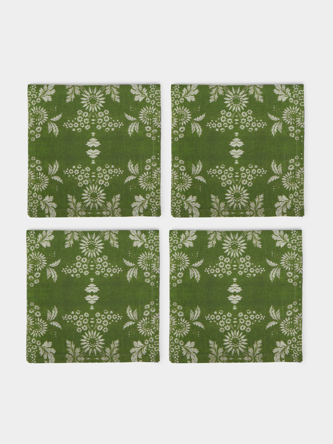 Zsuzsanna Nyul - Daisy Linen Napkins (Set of 4) -  - ABASK