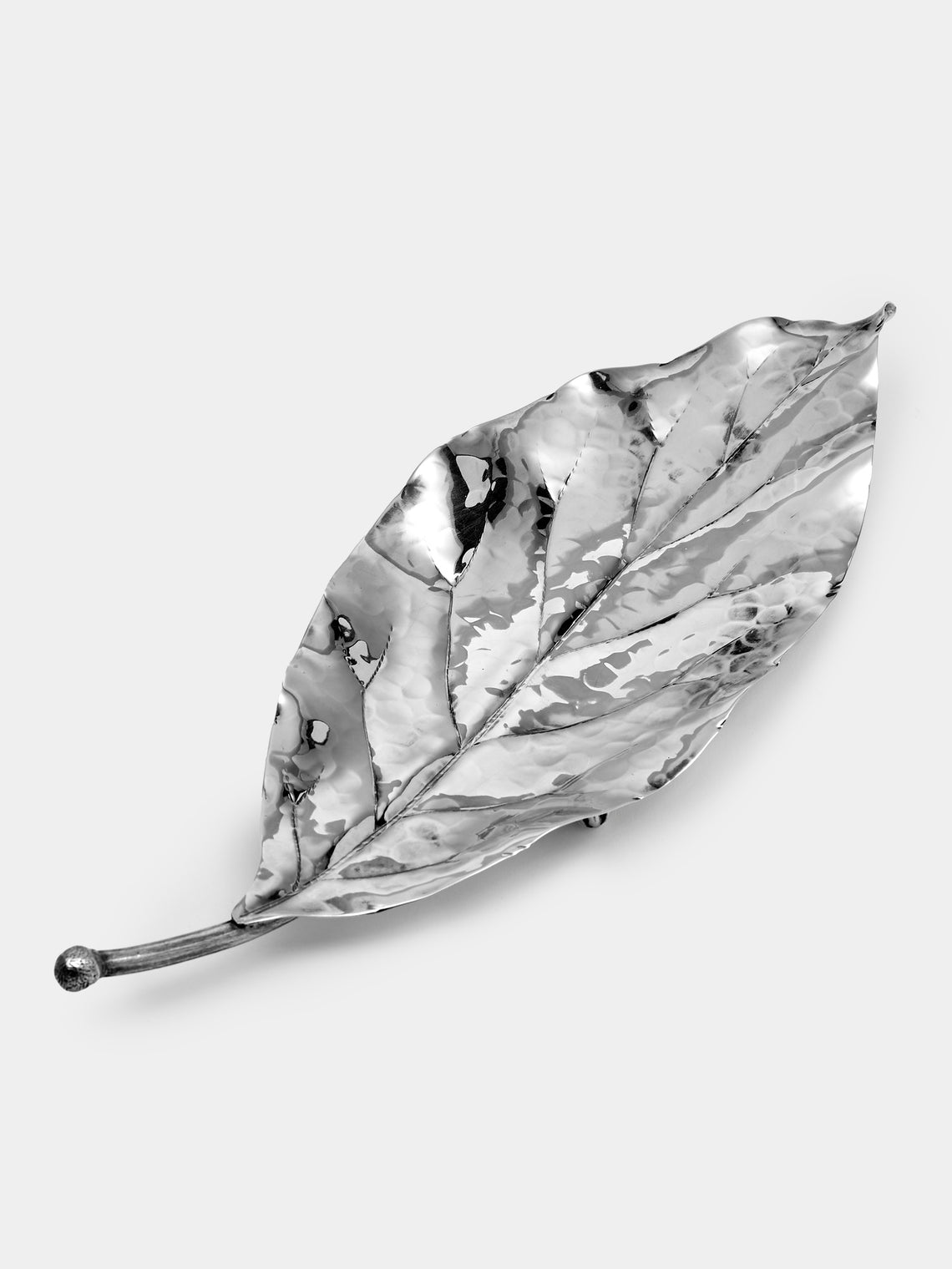 Antique and Vintage - 1970s Buccellati Solid Silver Magnolia Leaf - Silver - ABASK