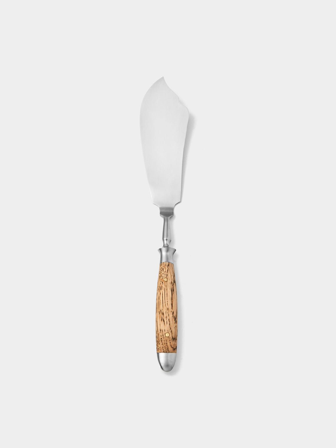 Eichenlaub - Light Oak Old German Fish Serving Fork and Knife (Set of 2) - Natural - ABASK