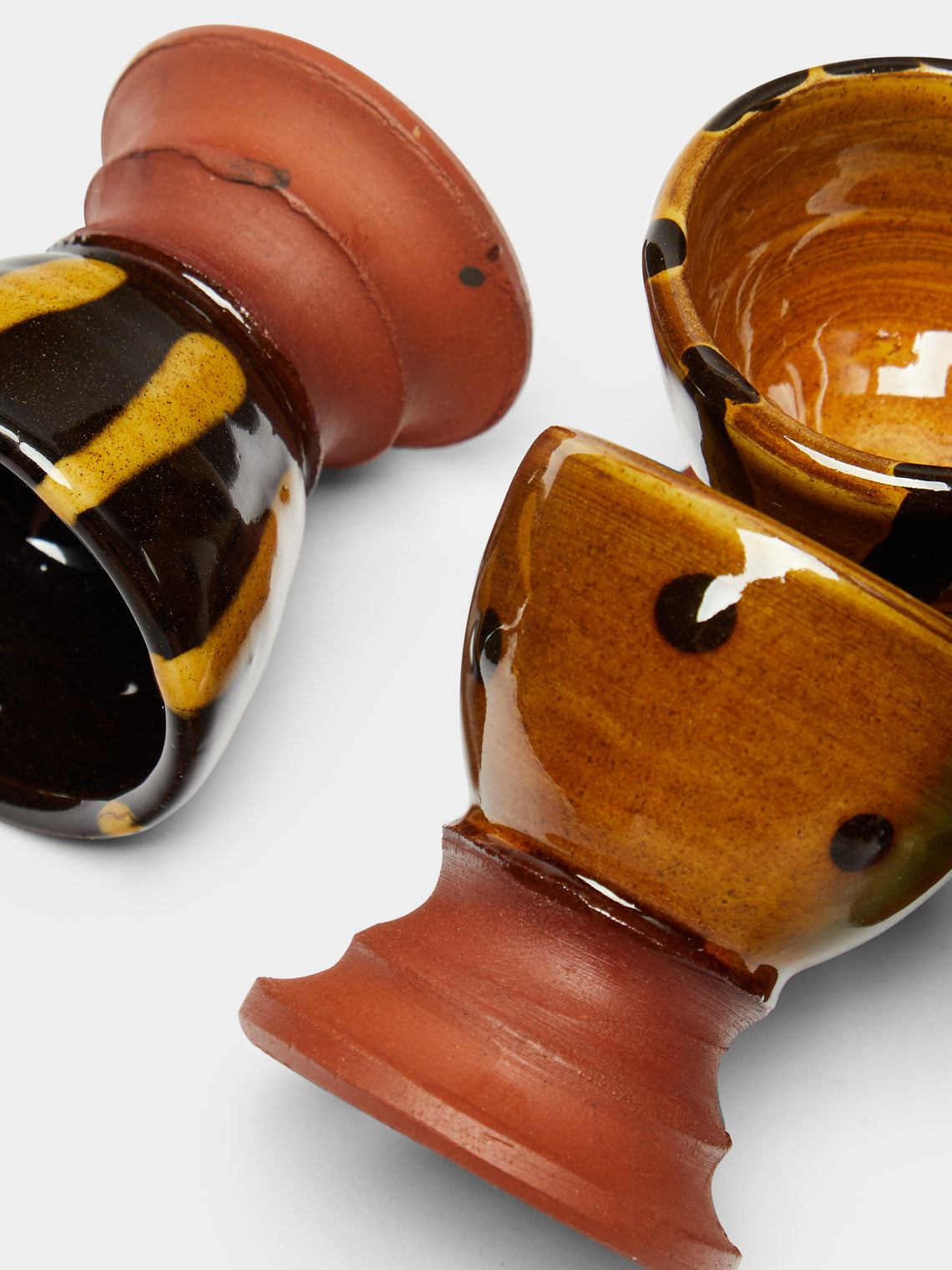 Mike Parry - Slipware Egg Cups (Set of 4) -  - ABASK