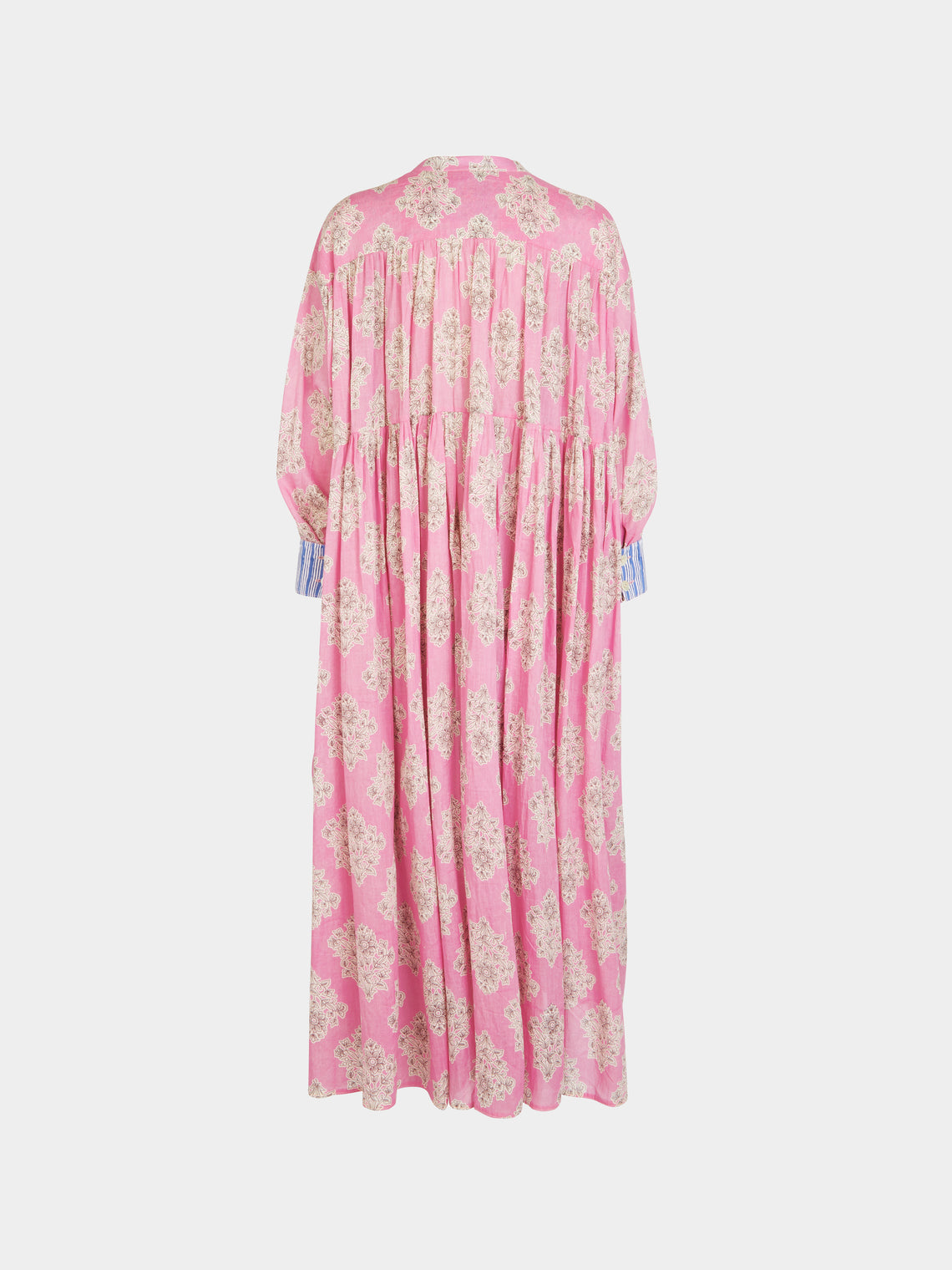 Nazzy Beglari - Hand-Blocked Cotton Shirt Dress | One Size -  - ABASK