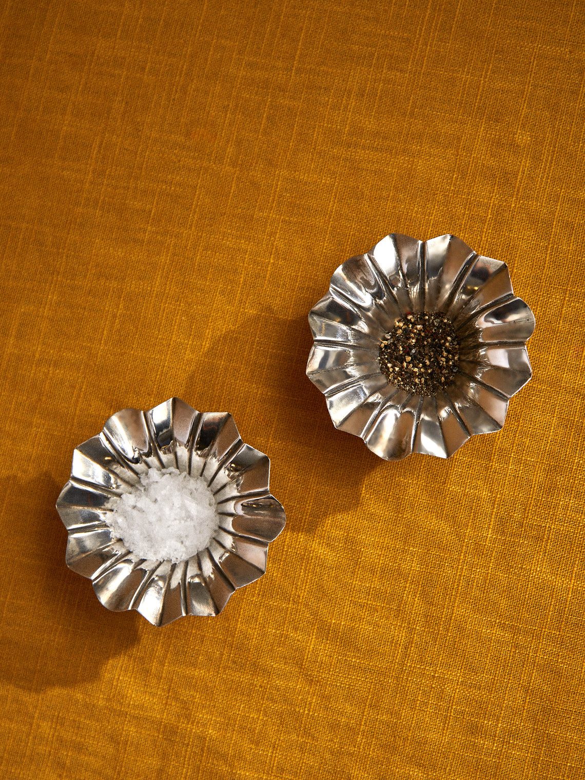 Antique and Vintage - Early-20th Century Solid Silver Salt and Pepper Dishes (Set of 2) -  - ABASK