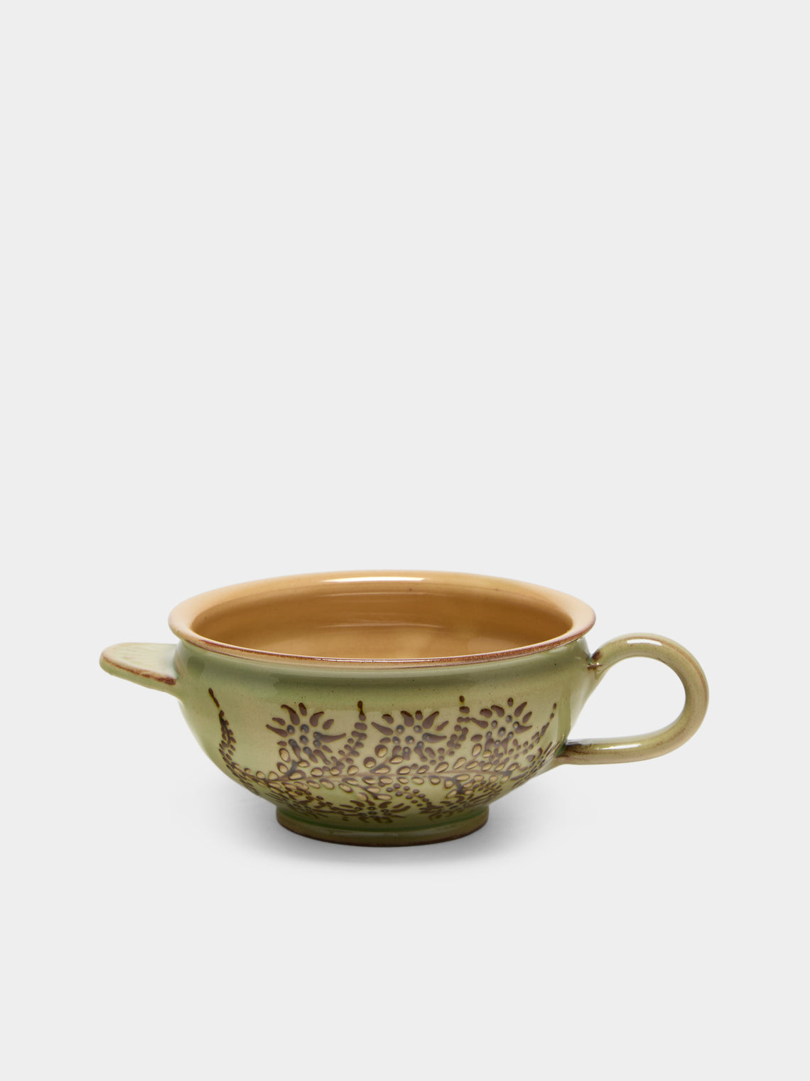 Poterie d’Évires - Flowers Hand-Painted Ceramic Mini Soup Bowls (Set of 6) - Multiple - ABASK
