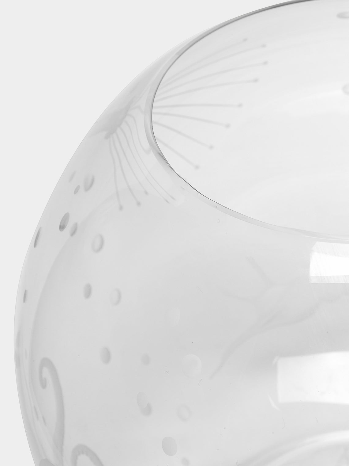 Artel - Frutti di Mare Hand-Engraved Crystal Large Vase -  - ABASK