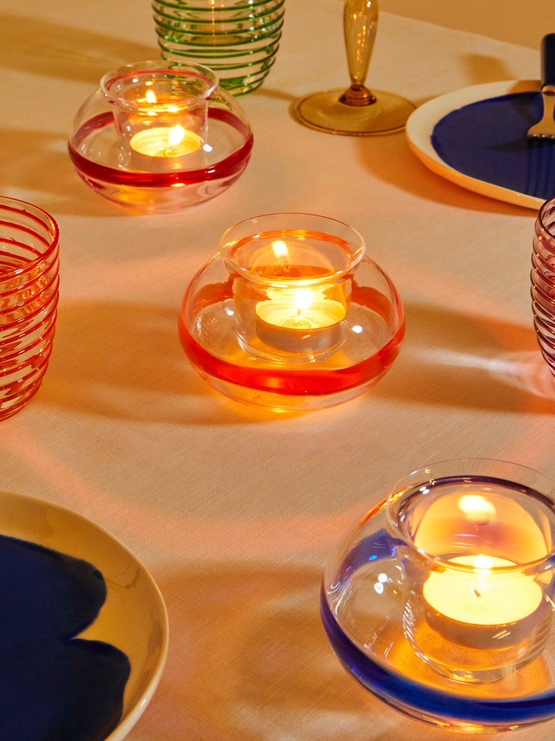 Carlo Moretti - Hand-Blown Murano Glass Tealight Holder -  - ABASK