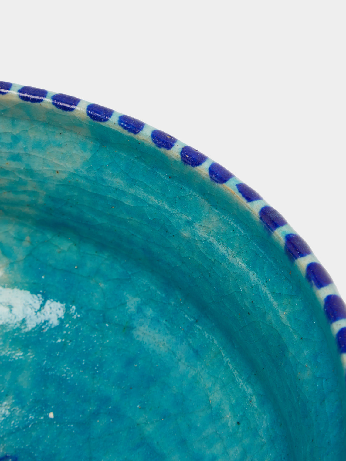 Antique and Vintage - 1950s Persian Ceramic Serving Bowl -  - ABASK