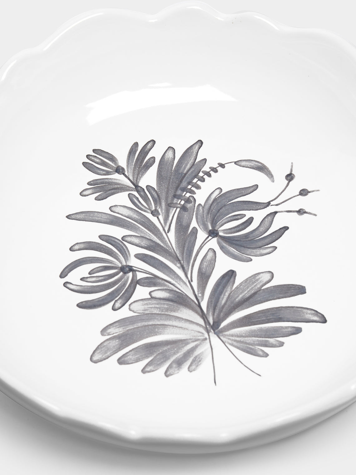 Bourg Joly Malicorne - Antique Fleurs Hand-Painted Ceramic Soup Bowls (Set of 4) -  - ABASK