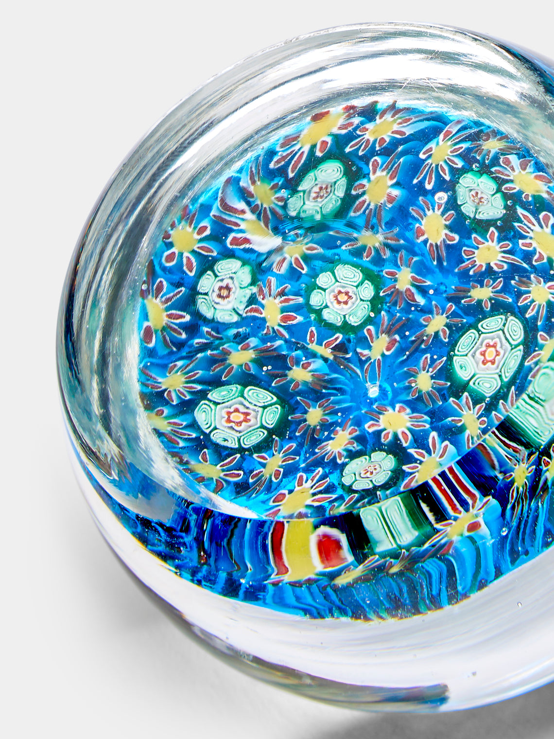 Antique and Vintage - 1930s Murano Glass Paperweight - Blue - ABASK