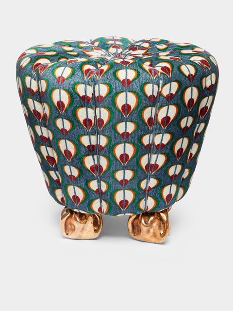 Osanna Visconti x The House of Lyria - Bronze Crinkle Stool -  - ABASK - 