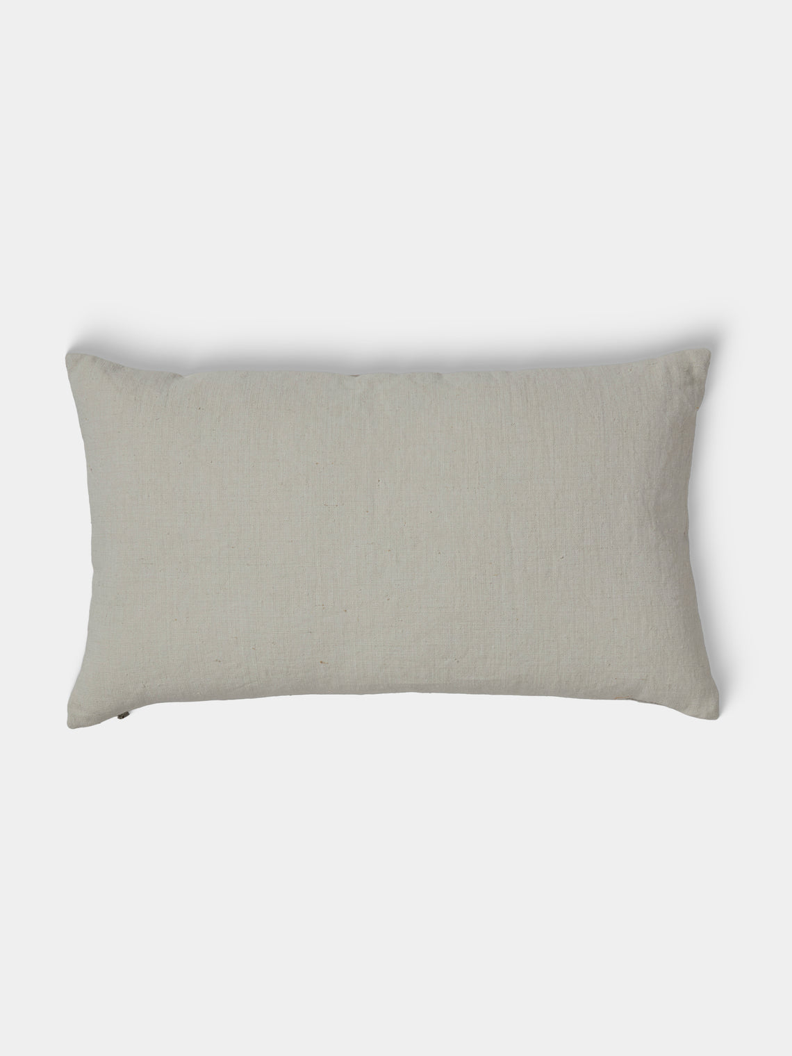 De Le Cuona - Painted Linen Cushion (23.5in/60cm) - Natural - ABASK