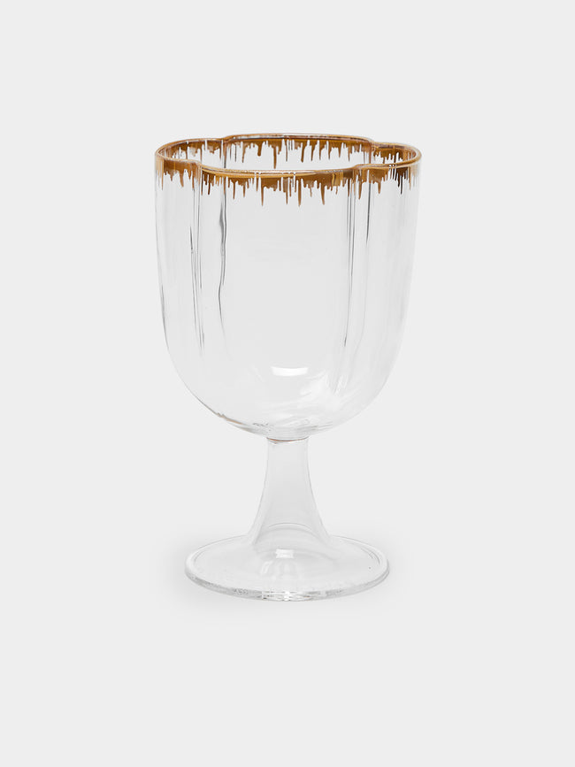 Pinto - Chance Hand-Blown Red Wine Glasses (Set of 2) - Clear - ABASK - 