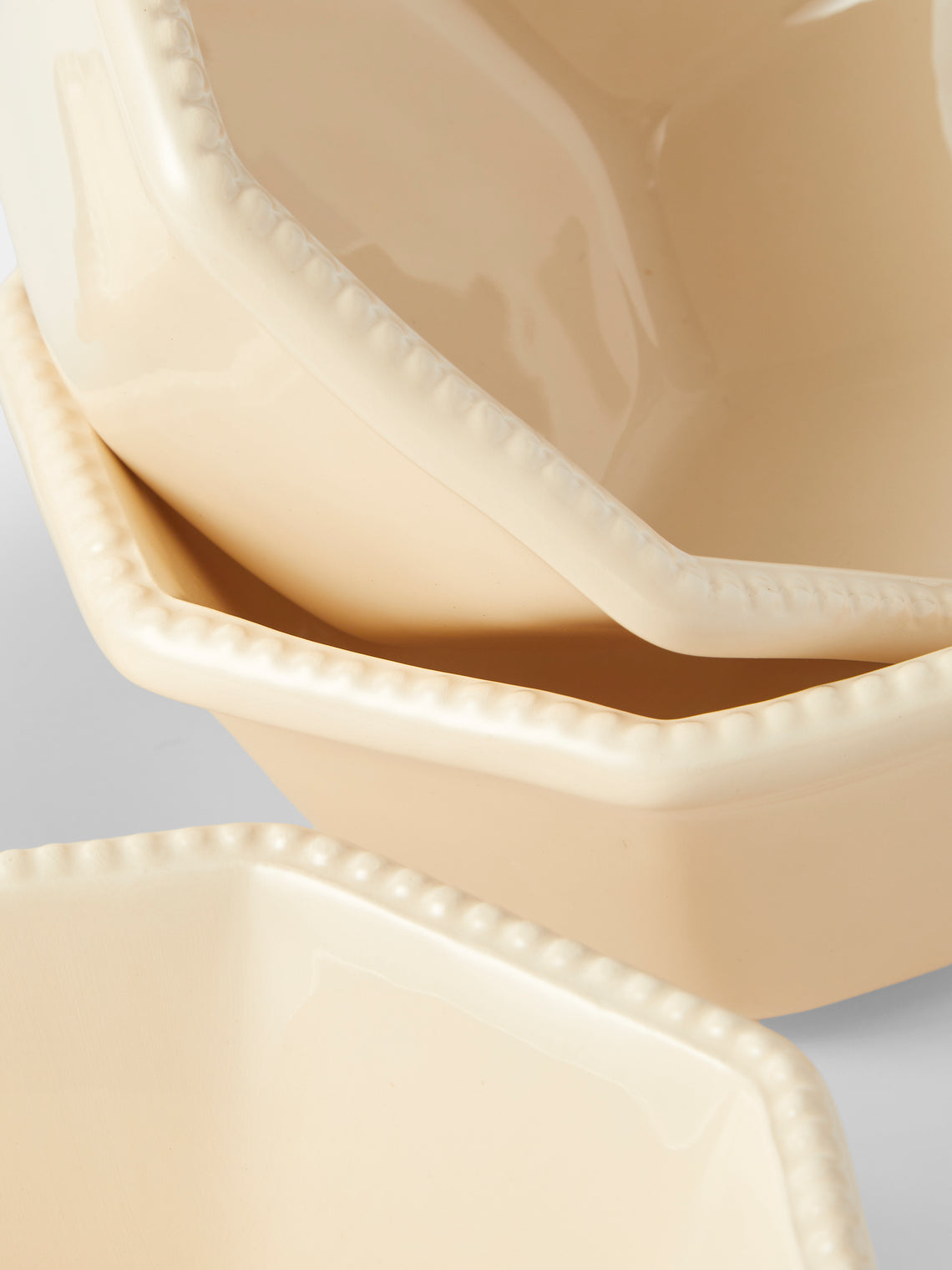 Maison Pichon Uzès - Louis XVI Hand-Glazed Ceramic Bowls (Set of 4) - White - ABASK