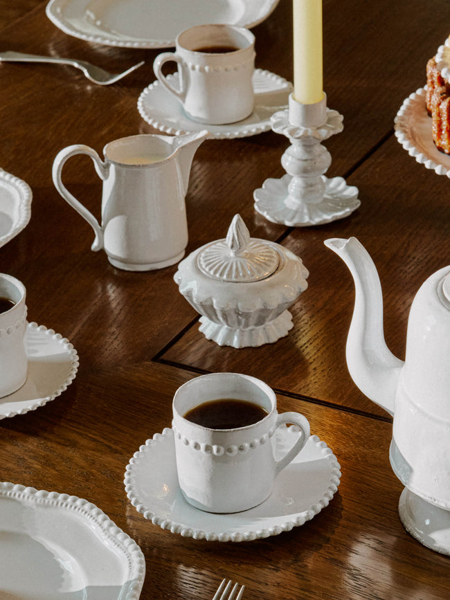 Astier de Villatte - Peggy Hand-Glazed Ceramic Sugar Bowl -  - ABASK