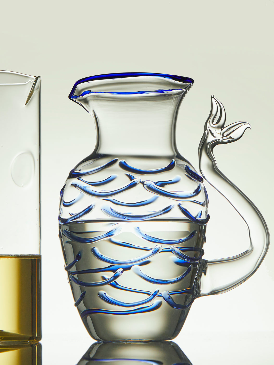 Casarialto - Fishtail Hand-Blown Murano Glass Water Jug -  - ABASK