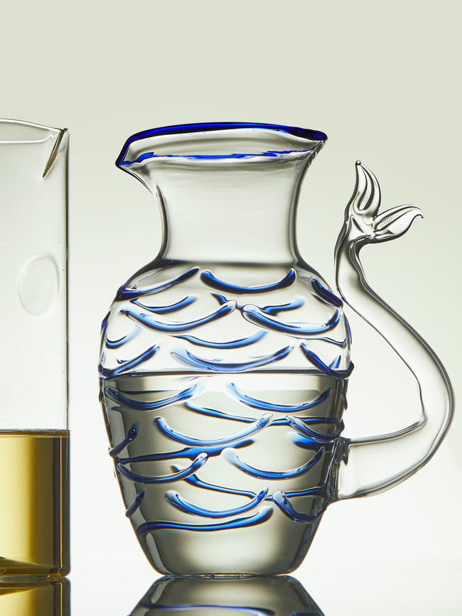Casarialto - Fishtail Hand-Blown Murano Glass Water Jug -  - ABASK