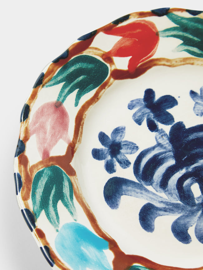 Zsuzsanna Nyul - Hand-Painted Ceramic Side Plates (Set of 4) -  - ABASK