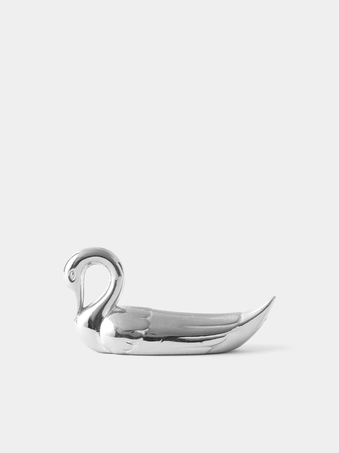 Antique and Vintage - Mid Century Silver Plated Swan Knife Rests (Set of 8) - Silver - ABASK - 