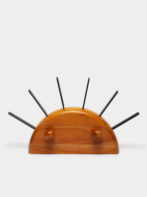 Antique and Vintage - Mid-Century Carl Auböck for Ostovics Culinar Wooden Cheese Knives with Block -  - ABASK - 