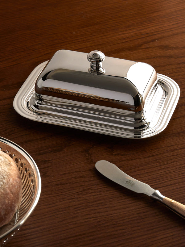 Christofle - Albi Silver-Plated Butter Dish - Silver - ABASK