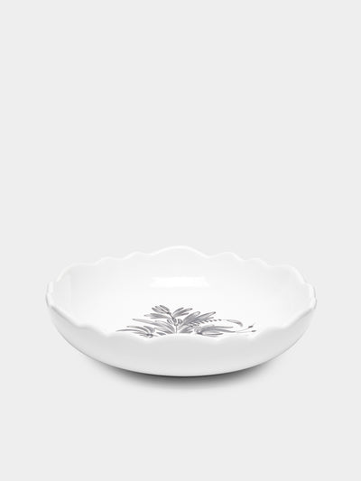 Bourg Joly Malicorne - Antique Fleurs Hand-Painted Ceramic Soup Bowls (Set of 4) -  - ABASK - 